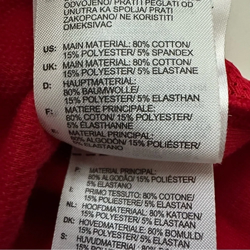 Adidas Red Full-Zip Hoodie Size XS Men